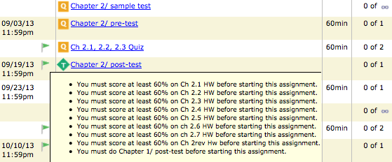 MyMathLab prerequiste example